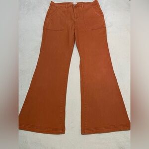 Knox Rose Wide Leg Pants in Rust Orange